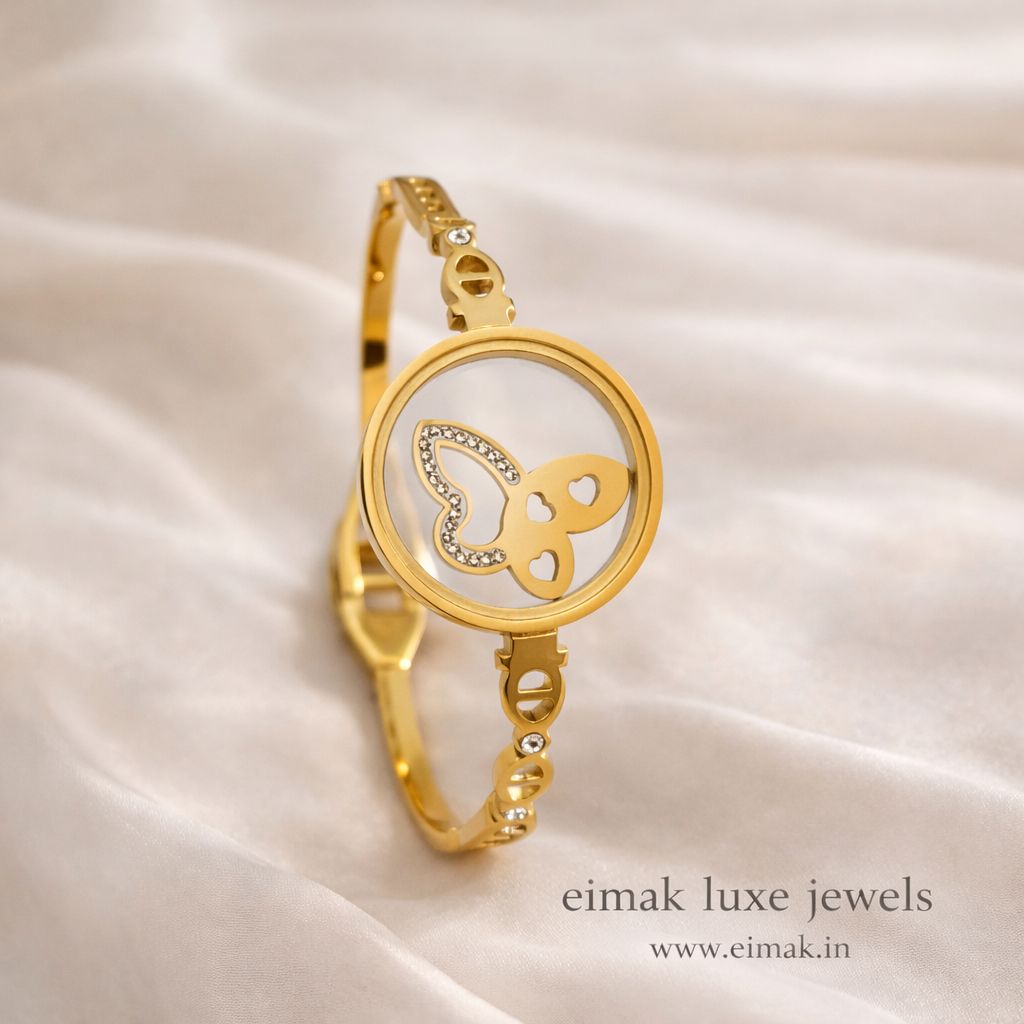 Eimak flutter heart halo bangle