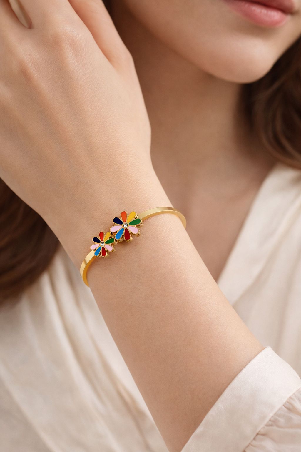 Eimak Bloom Duo Enamel Bangle