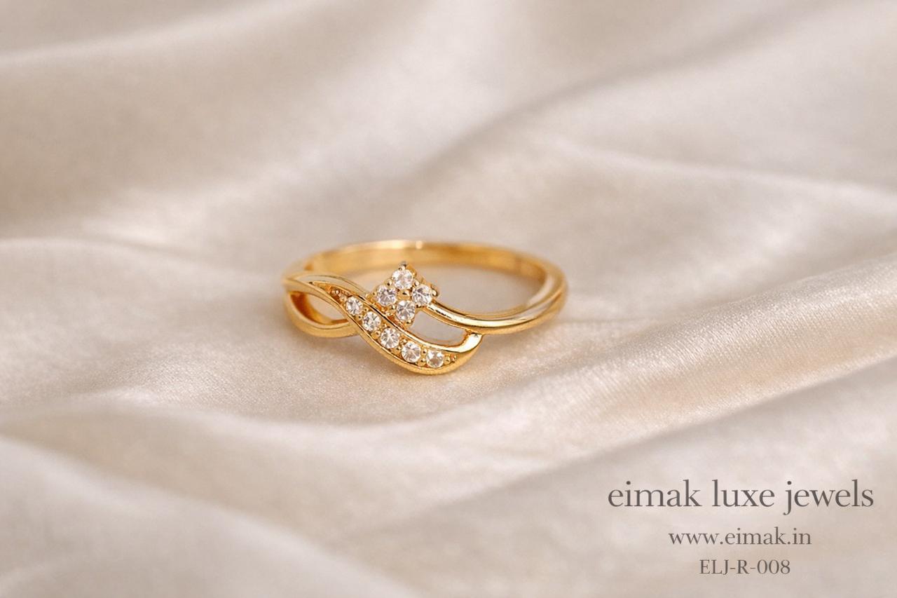 ELJ-R-008 floral wave ring