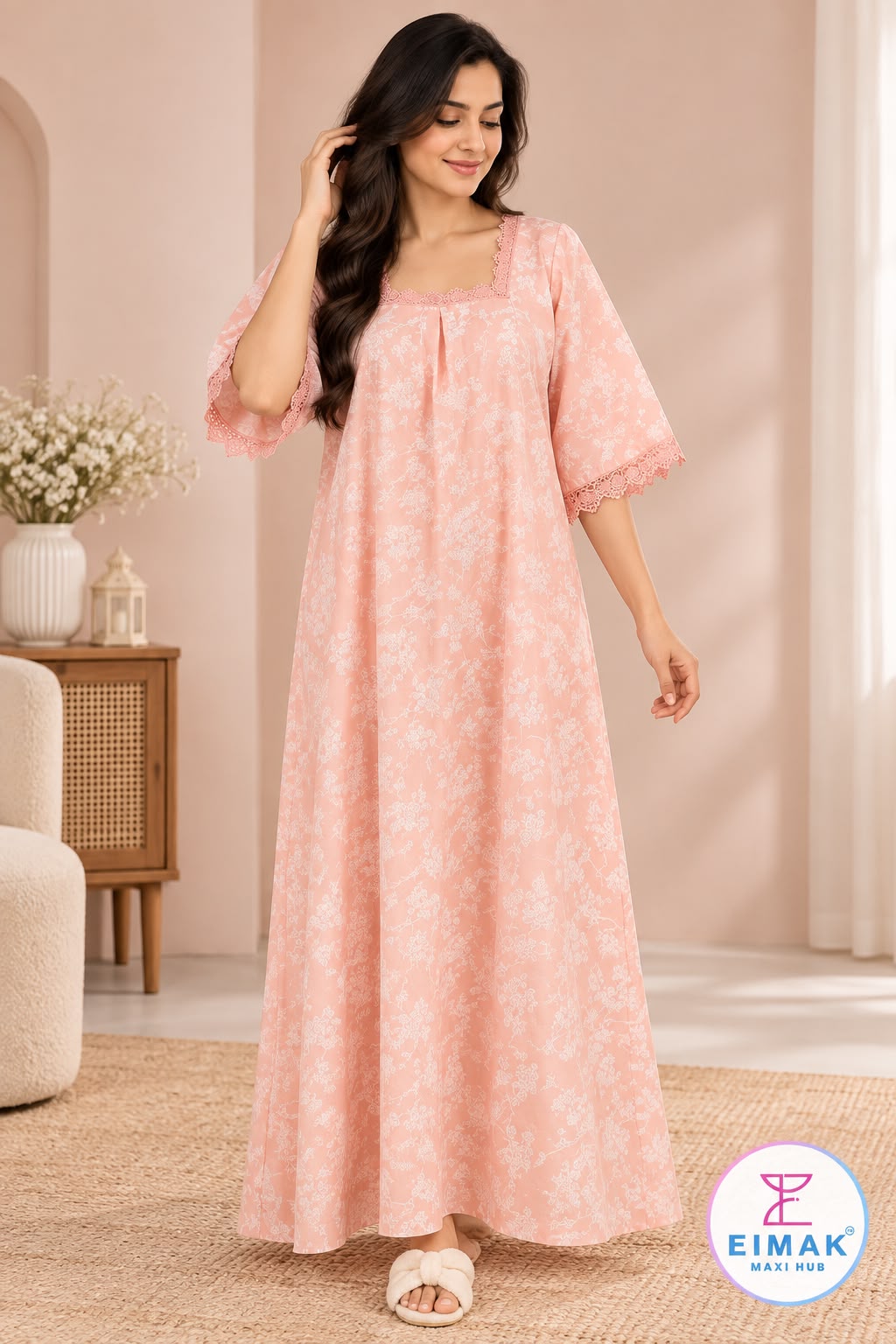 Elegant Peach Floral