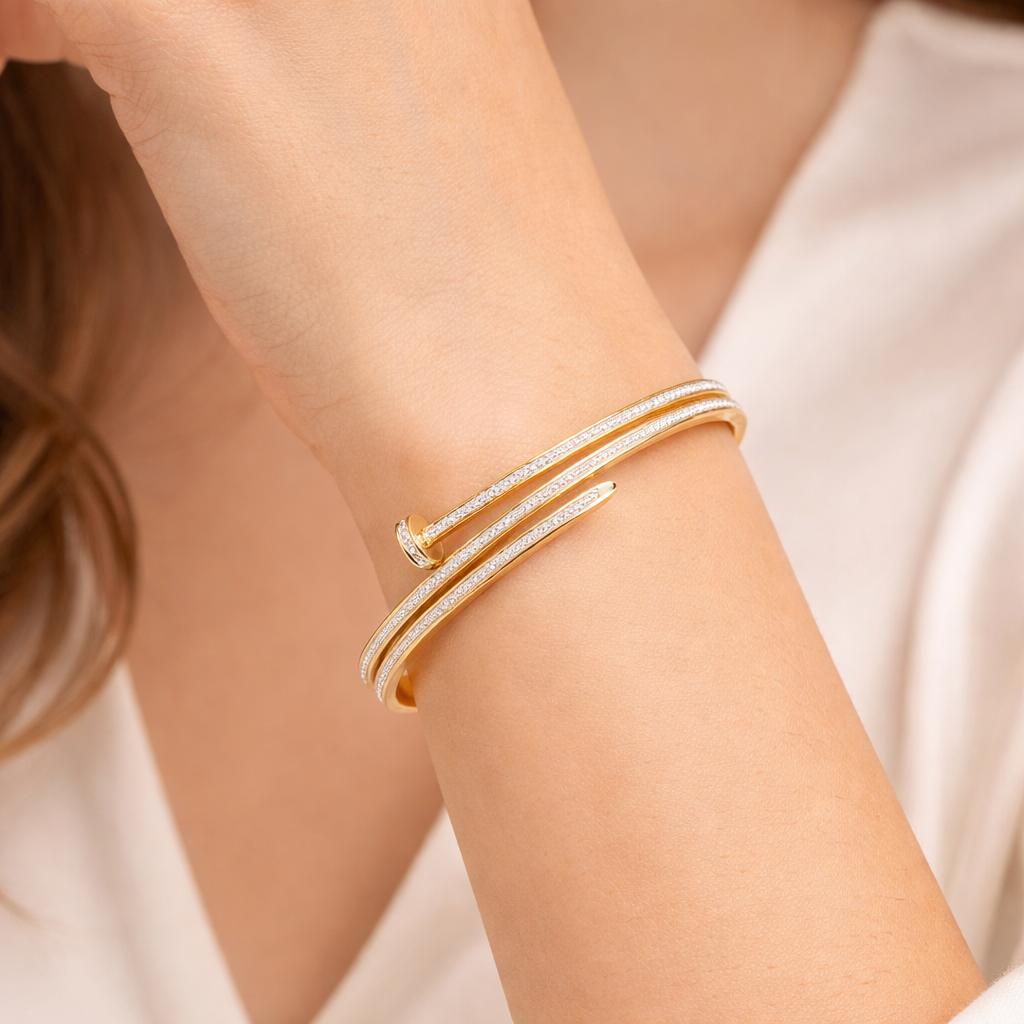 Line wrap bangle