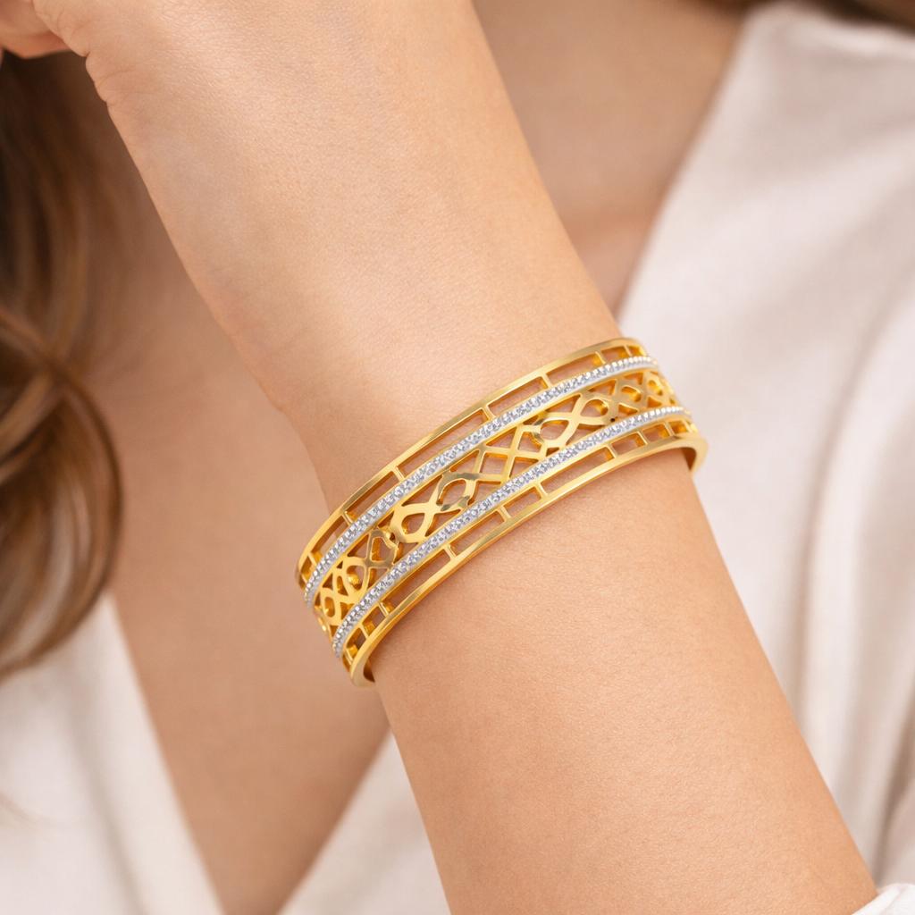 Royal lattice bangles