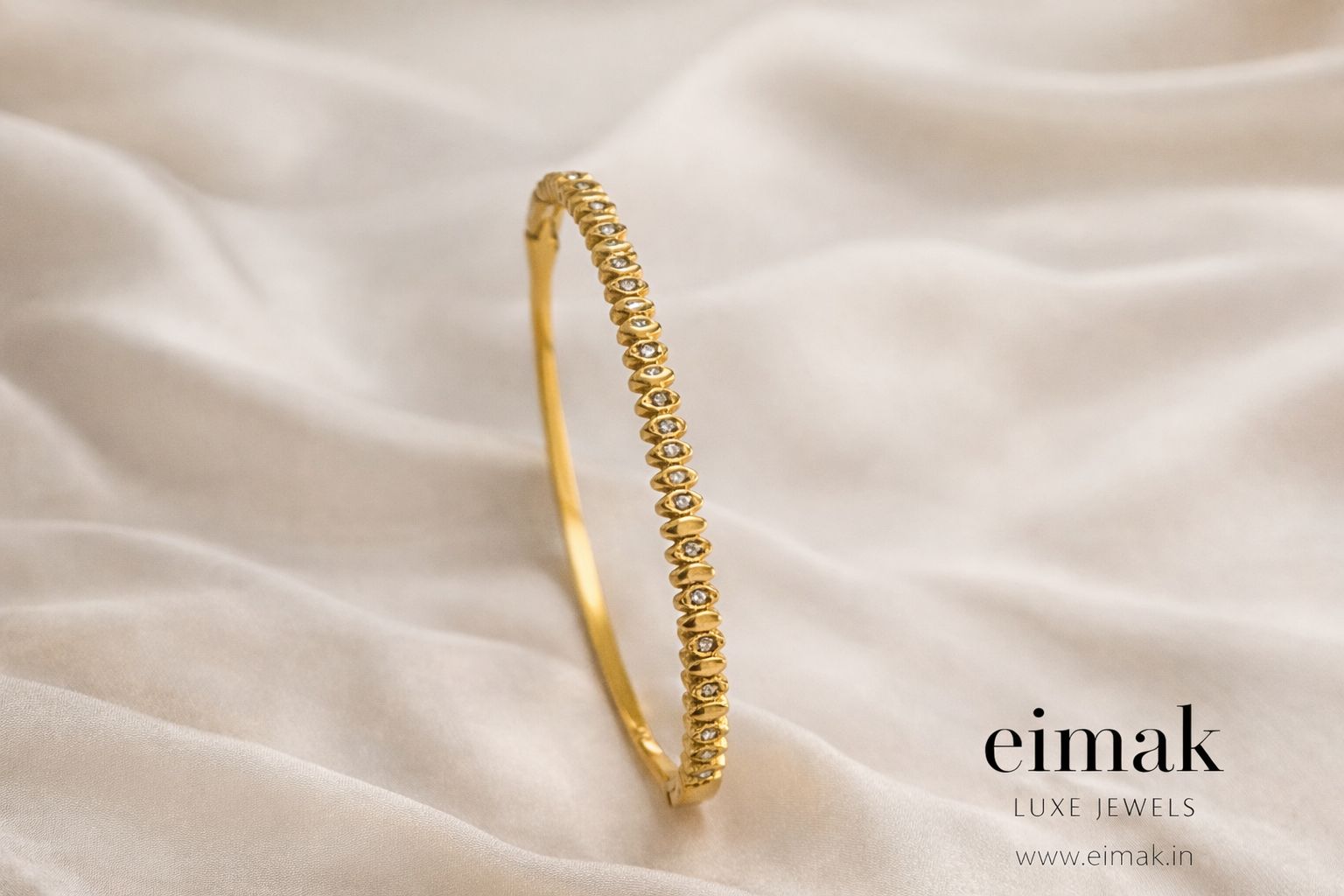 Celeste Crystal Slim Bangle