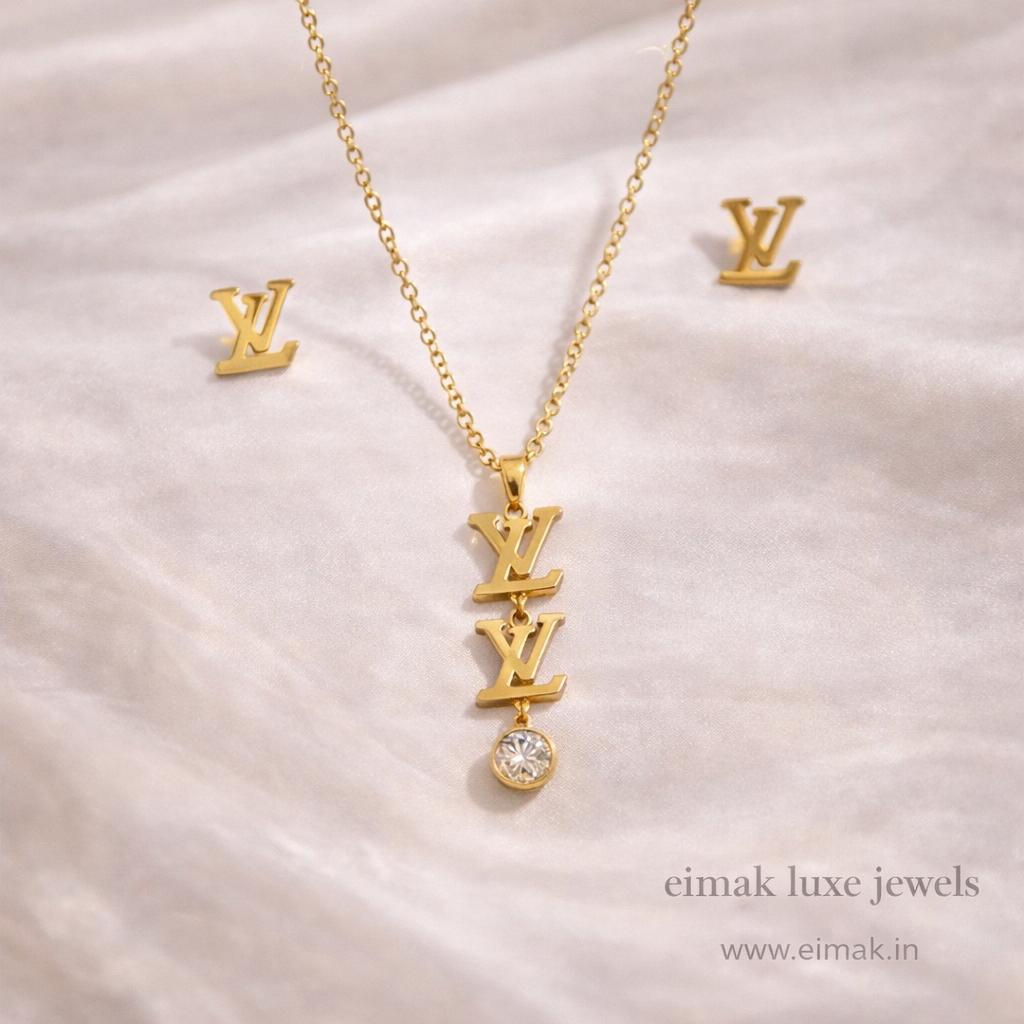 Luxe Letter Drop Jewellery Set