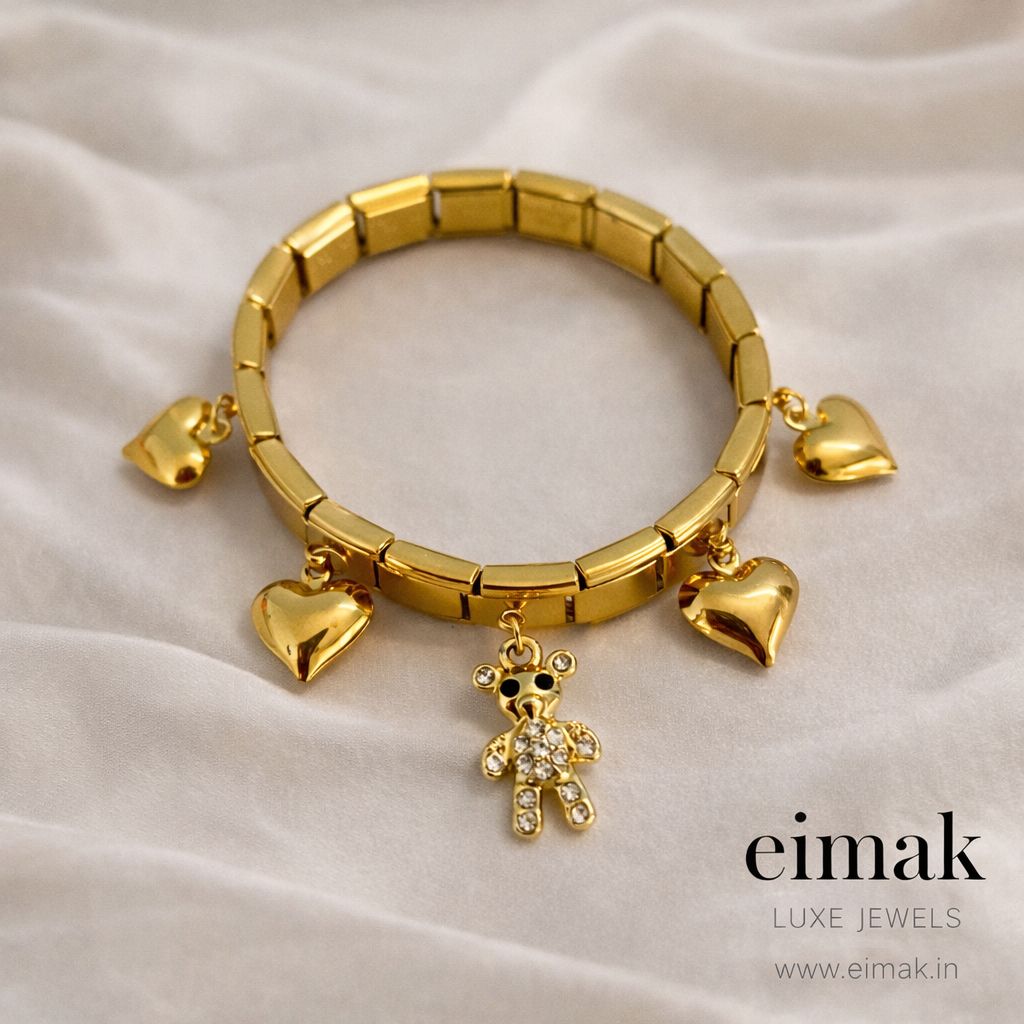 Sweetheart Teddy Charm Bracelet