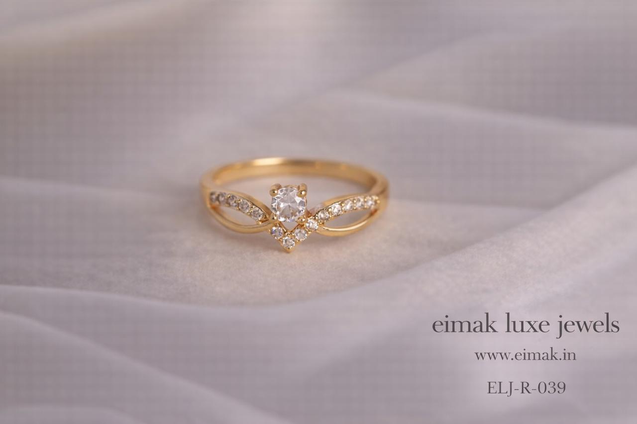 ELJ-R-039 Celeste Crown Crystal Ring