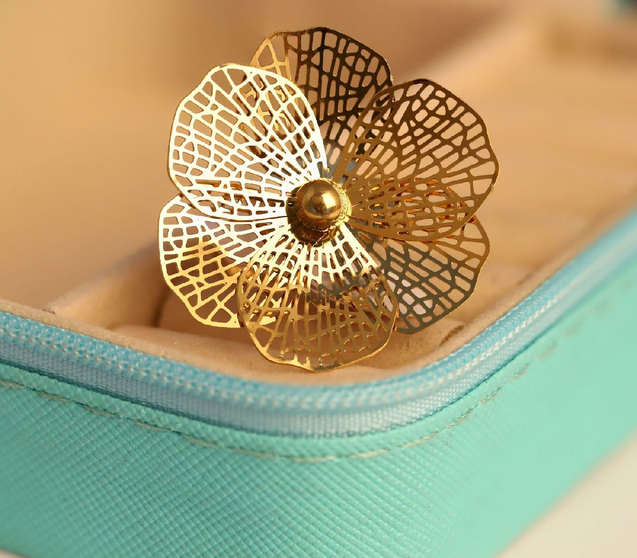 ELJ-R-003  Floral Blossom ring 