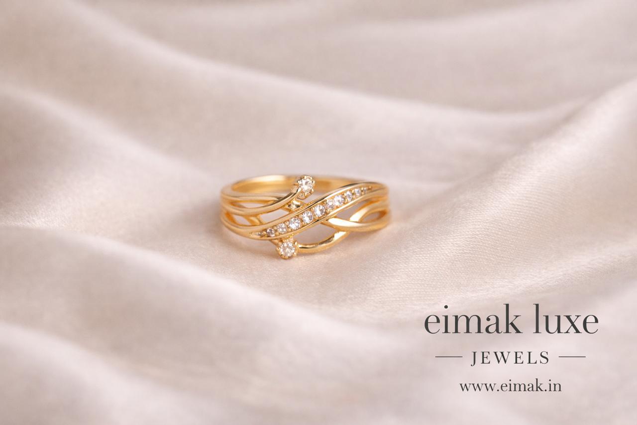 ELJ-R-005 Twinkle Wave Ring