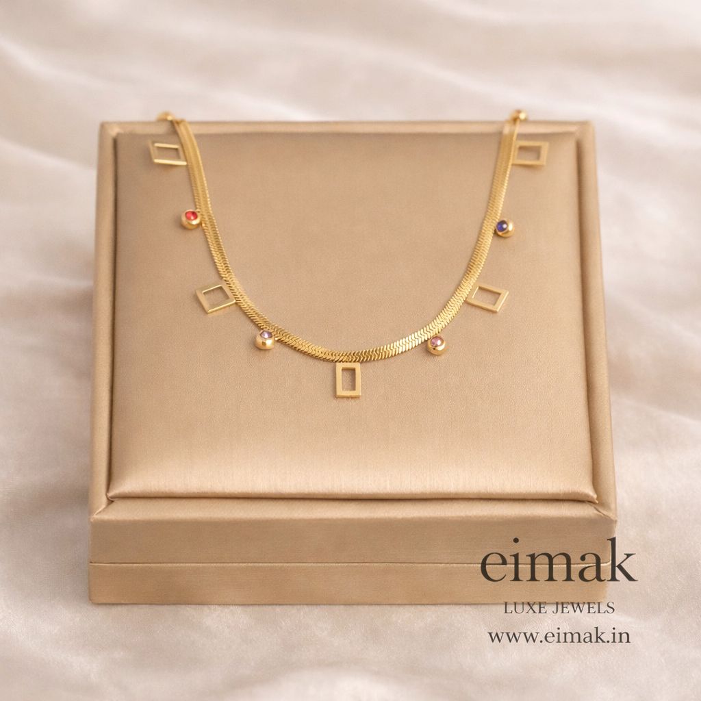 Aurora Geometric Charm Necklace