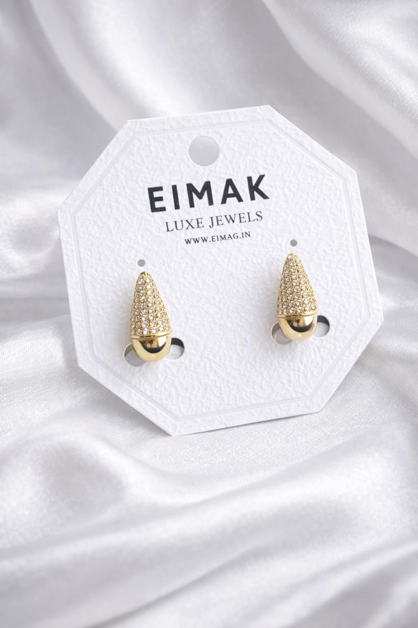 Aurora Pavé Stud Earrings