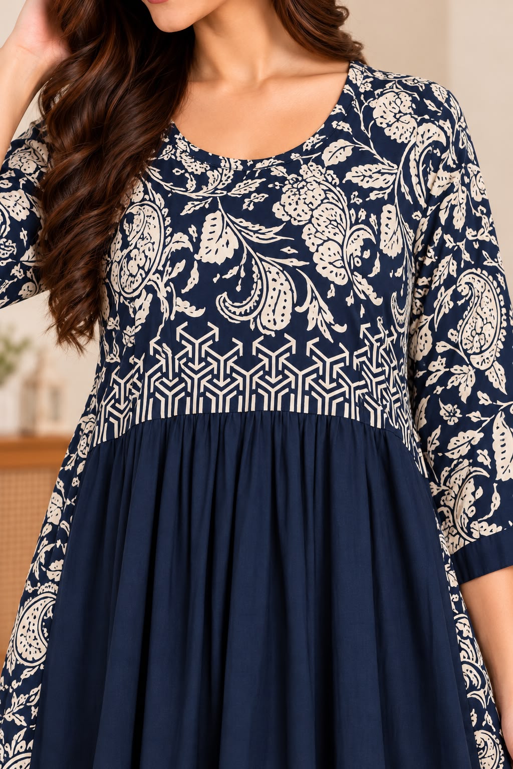 Midnight Bloom Printed Maxi