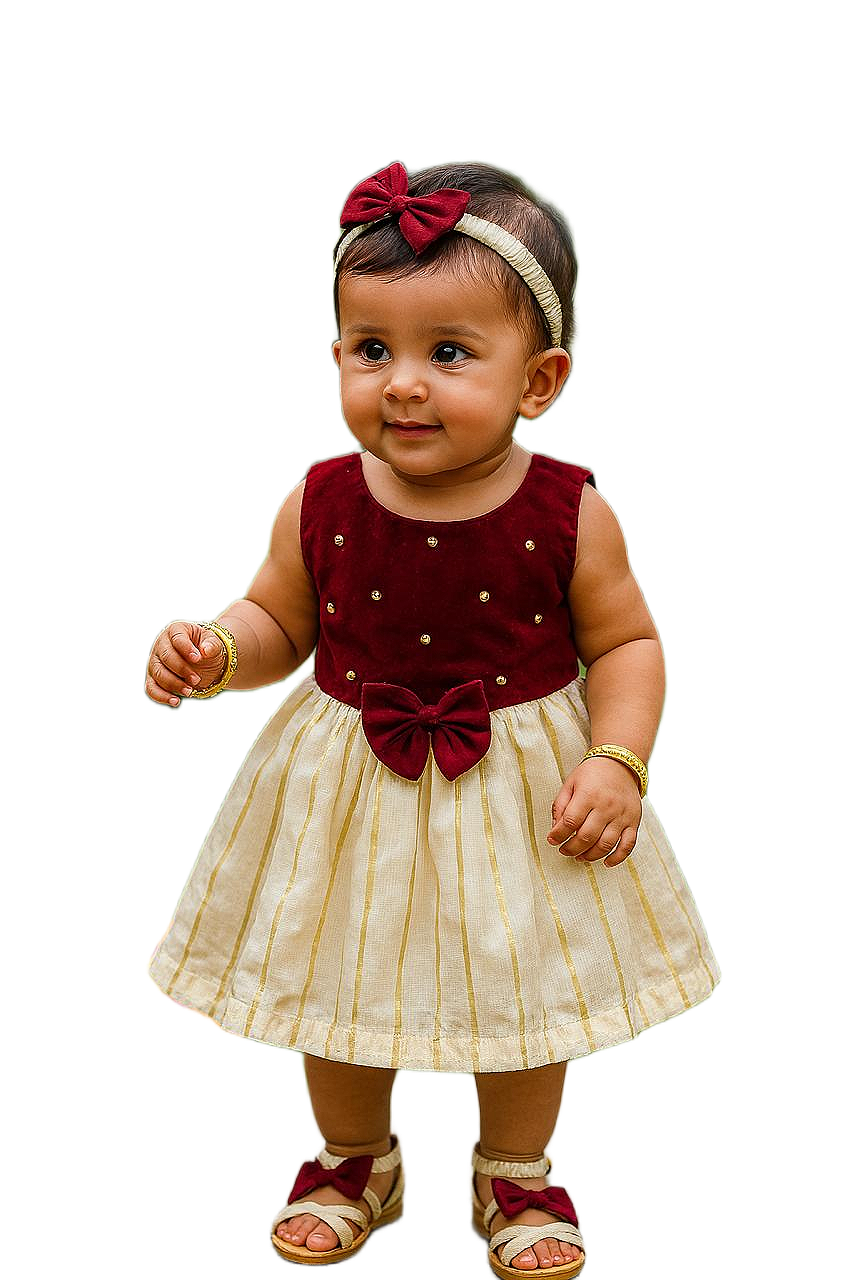 Festive Bow Charm Frock