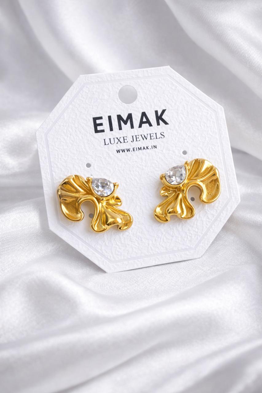 Aurelia Crystal Bloom Stud Earrings