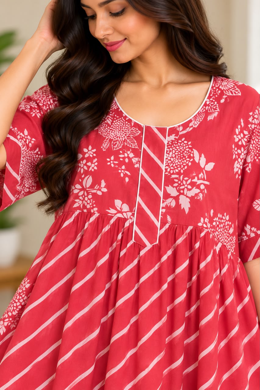 Rose Stripe Maxi 