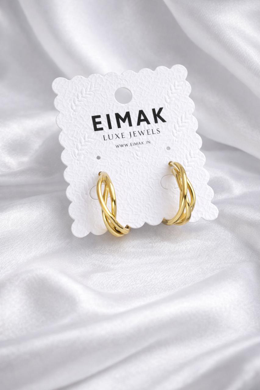 Celeste Intertwined Hoop Earrings