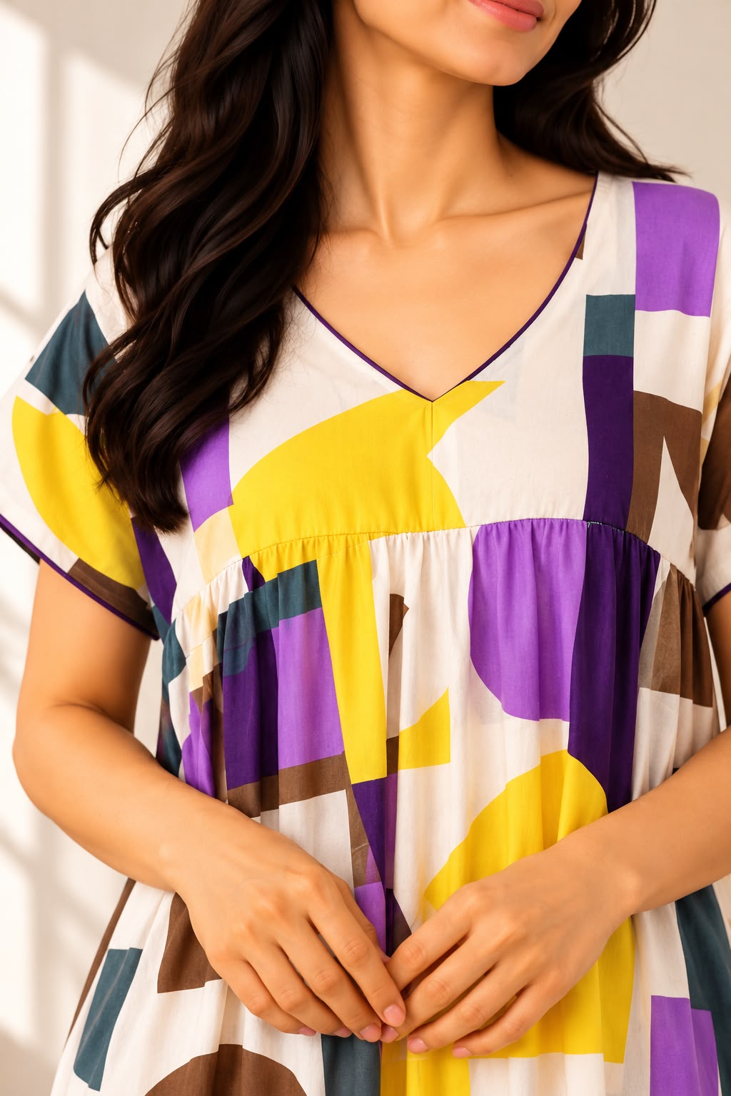 Geometric Charm Rayon Maxi