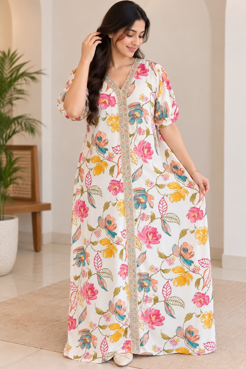 Floral Garden Elegance Maxi 