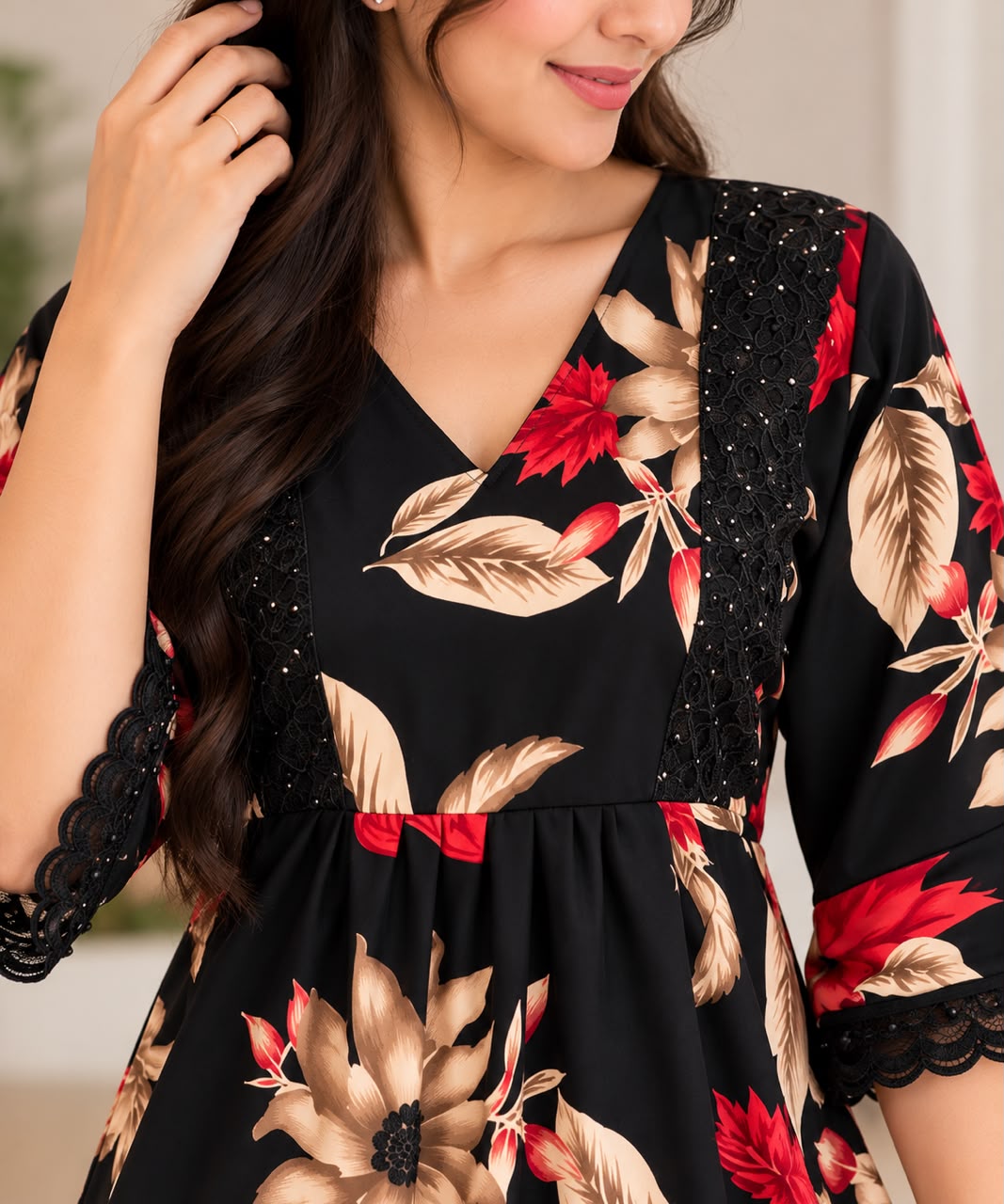 Midnight Bloom Floral Maxi